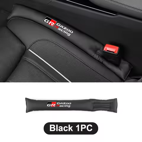Leather Car logo Seat Gap Filler Seat Gap Leak Proof Filling Plug Strip For Toyota GR Gazoo Racing G