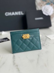 全新🌸 CHANEL 菱格紋路卡包 零錢包 size：11×7 5×1cm