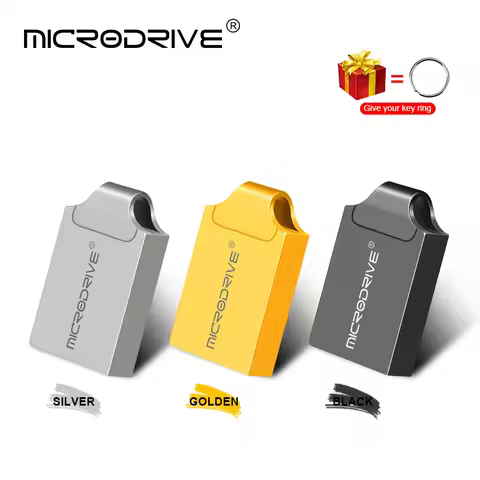 Microdrive Brand Super Mini Metal USB2.0 Flash Drive 32gb 16gb Pen Drive 4g 8g Usb Stick Pendrive 64