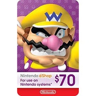 Nintendo eShop Prepaid Gift Top Up Card 70 USD