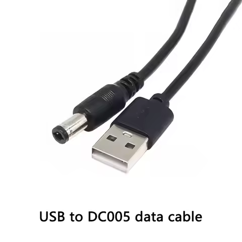 0.8m/1m USB to DC 5.5*2.1/2.5 plug jack USB Power Cable DC005 Conversion Cable DC Charging Line