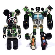 Bearbrick x Transformers Optimus Prime Bape Camo Shark 400%