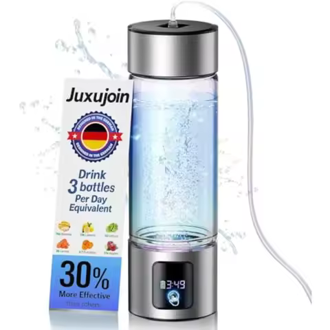 Upgrade 3-in-1 Hydrogen Water Bottle with Display - Industry TOP - 24-Hour Hydrogen Lock 0 Chlorine 