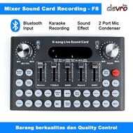 SOUND CARD F8 MIXER AMPLIFIER LIVE BROADCAST RECORDING - WOOPOWER F8 - SM SOUND