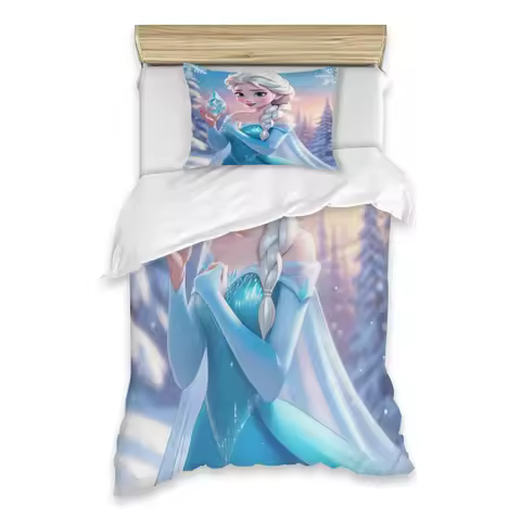 Frozen Disney Elsa Frozen Disney Elsa Single Bed Sheets Set Complete Case Single Linen Quilt Cover