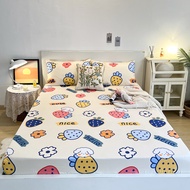 Dansunreve Fitted BedSheet Cute Cartoon Doraemon Bed sheet Floral Garter Fittedsheet Single/Super Single/Queen/King Sheet Soft pillowcase Mattress Protector