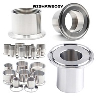 WISHAWEO2Y 1Pcs Pipe Fitting Connector, 1/4" 3/8" 1/2" 3/4" 1" DN15-DN40 Tri Clamp, Durable SUS304 S