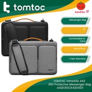 TOMTOC Versatile A42 360 Protective Messenger Bag A42D3D1/A42D3G3- 14Black,Grey