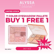 OFFICIAL Alyssa Madeline 7-Color Multi-functional Eyeshadow Palette Glitter Eye Shadow Long Lasting 