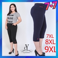 CY 3841 WOMAN CASUAL SHORT PANTS BIG PLUS SIZE SELUAR SIZE BESAR 7XL 8XL 9XL
