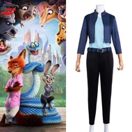 PINOU Judy Hopps Cosplay Costume, Long Sleeves Long Pants Judy Bunny Rabbit Zoo-topia Cosplay Costum