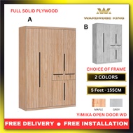 5ft YIMIKA 4 OPEN DOOR WD - (1) - Wardrobe King