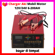Charger Aki Mobil Lead Acid Smart Battery Charger 12V/24V / carger aki 12 volt / charger aki basah / charger aki kering / charger aki intellegent chip / charger aki mobil / charger aki motor / charger aki portable portabel