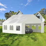[NEW] Khemah Parti 20x20, Kanopi Tugas Berat Kalis Air Tempat Perlindungan Luaran Garaj Mudah Alih D