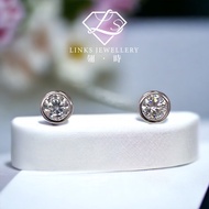 ［Real Moissanite］Can Pass Diamond Test 18K Gold Light Luxury Bubble Stud Earrings MEG004 Diamond Ear