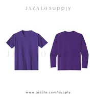 Adult Basic Plain Blackberry Purple Cotton T-shirt Microfiber Jersey Long Plus Size Baju Jersi Kosong Ungu Dewasa JAZALO