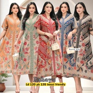 (Alesha) Daster RAHAYU Ld 120 soft rayon nursing friendly Jumbo Casual nightgown for women, mothers,