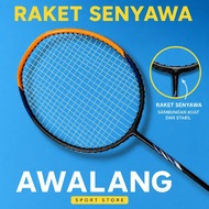 Compound model racket 21 lbs ready to use with PBSI logo badminton