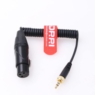 DRRI XLR 3pin Female to Locking 3.5mm Adapter Cable for Sennheiser e835 mic |SK G2,G3,500 G4 transmi