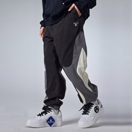 男士束腳褲 撞色拼接長褲刺繡運動褲