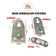 GANTUNGAN Frame Hanger Plate/Shelf Hanger Plate/Oval Frame