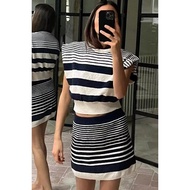 SALE SALE maji.fashion Striped Summer Knit Top/Skirt