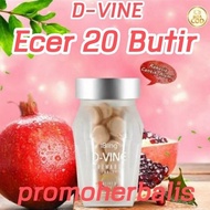 Code Dvine Collagen Pemutih Ecer 20 Butir, D Vine Original, Divine,