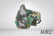2館 CM1 武士 半罩式 AOR2 ( 護目鏡眼罩防護罩面罩面具口罩護嘴護具防彈頭套頭巾鳥嘴射擊cosplay生存遊戲