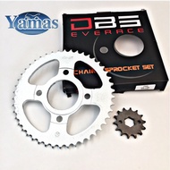 ☃Motorcycle chain and sprocket set♝aun pipe for raider 150