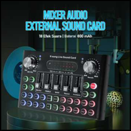 NS  Mixer Audio External Sound Card Live Voice Changer 18 Effects / sound card v8 bluetooth full set