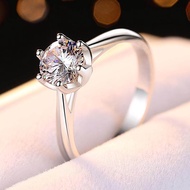 Six Claws Moissanite Forever Classic 6.50MM (0.86CT Moissanite Weight1.00CT Diamond Equivalent Weigh