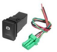 Công tắc Bật Tắt camera có chữ đèn led 4 dây trước sau lùi hành trình 12V cho xe hơi ô tô Toyota nút