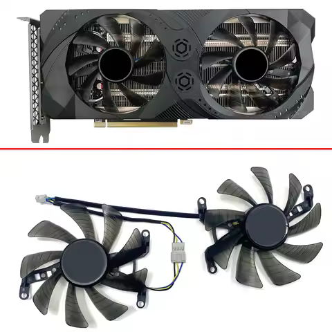 2PCS 85MM 4PIN RTX3060 3060TI GPU FAN For PNY GeForce RTX 3060 Ti UPRISING (LHR) RTX3060 Graphics Ca