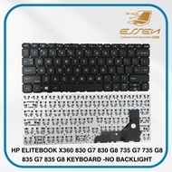 HP ELITEBOOK X360 830 G7 830 G8 735 G7 735 G8 835 G7 835 G8 KEYBOARD -NO BACKLIGHT