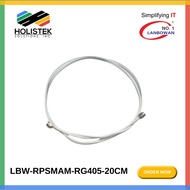 Lanbowan RP-SMA to RP-SMA, Pigtails "heavy duty" 20 CM I RG405 (RPSMAM-RG405-20CM) | Holistek