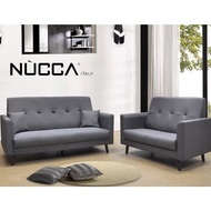 Nucca N632 Super Saver 2+3 Sofa Set [Water Resistance Fabric/Casa Leather][Delivery in West Malaysia Only]Free Pillow