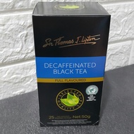 Lipton Decaf Black Tea - Contents 25sachet x 2gr Decaf Tea Bags Without Caffeine