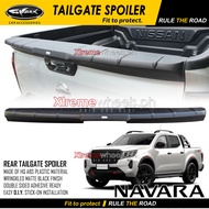 Nissan Navara 2021 to 2025 SHARK Tail Gate Spoiler / Rail Guard / Rear Bumper Protector Matte Black 