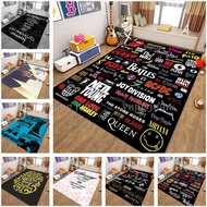 Trendy brand printing stussy logo Carpet Bedroom Bedside Sofa Floor Mat Bathroom Door Mat Absorbent 