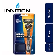Gillette Men ProGlide 5 FlexBall Manual Razor 1 Handle + 1 Blade + 1 Protector