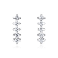 SK Jewellery Skarlet Dazzling Descent White Gold Diamond Earrings