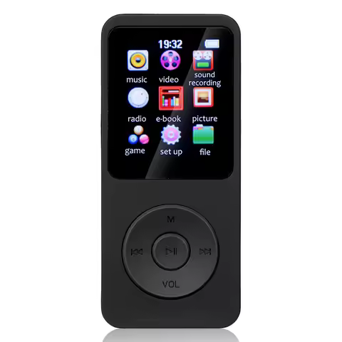 1.8in Color Screen Music Stereo Player MP3 MP4 Player HiFi Lossless Music Player Bluetooth Speaker S