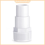 1/2pcs PVC Tube Fitting Adapter 3.8cm/1.5inch Threaded Hose Fittings Connector Replacement Equipment
