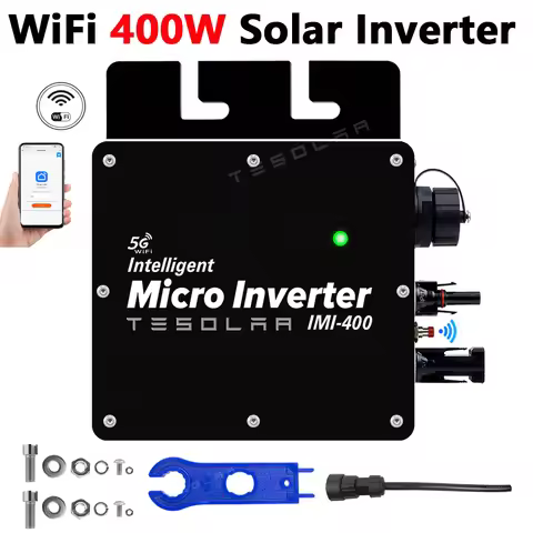 400W MPPT Grid Tie Micro Solar Inverter 220V 22-50VDC Pure Sine Wave MIcro-inverter With WiFi For So