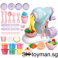 DIY Dough Noodle Maker Ice Cream Machine Toy Play Mold for Children Fun Modeling Clay Dough Playset for Kids