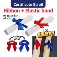 Certificate Scroll Ribbon Gelang Riben Skrol Sijil Graduasi Certificate Scroll Ribbon with Elastic B