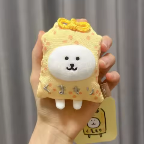 Kawaii Nagano Plush Keychain Joke Bear Omamori Dress Up Lucky Bag Charm Cartoon Polar Bear Hot Fashi