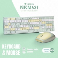 Keyboard+Mouse Nubwo รุ่น NKM-631 Wireless/Bluetooth แป้นพิมพ์ไร้สาย ชุดเมาส์คีย์บอร์ด ใช้กับ Tablet ได้ทุกรุ่น