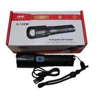 GHS S-130W Japan LED Torch Light Long Range Rechargeable Battery Flashlight GHS