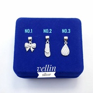 925 Silver Pendant with White Gold Plating - Original 925 Silver Pendant Jewelry, Anti-Rust